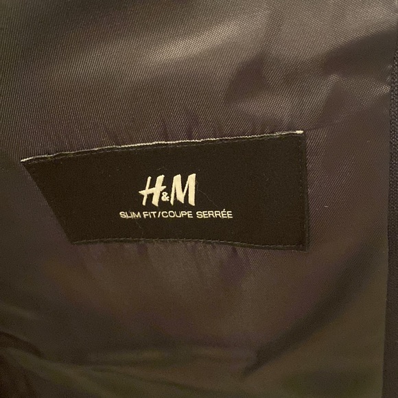 H&M Slim fit Navy Blazer - Picture 2 of 4
